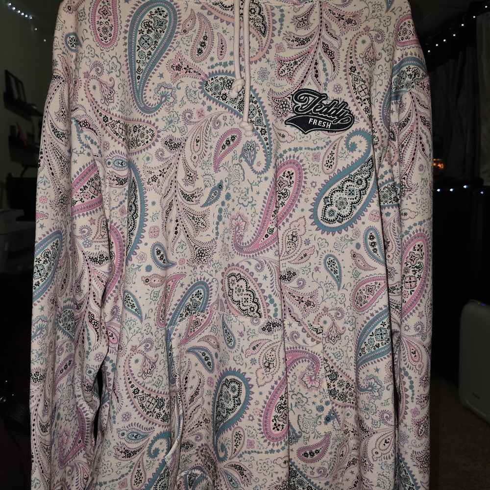 Authentic Teddy Fresh Paisley Hoodie - Pink, Blue, Black, White